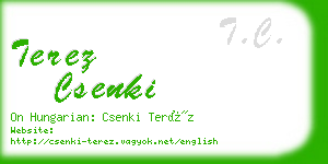 terez csenki business card